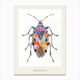 Colourful Insect Illustration Boxelder Bug 17 Poster Canvas Print