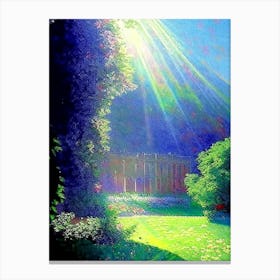Powys Castle And Garden, United Kingdom Classic Painting Canvas Print