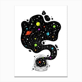 Multicolor Cosmic Spirit Canvas Print