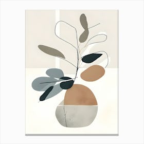 Abstract Plant Arrangement Canvas Print