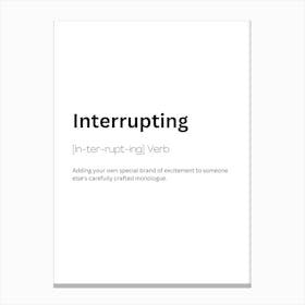 Interrupting Definition Meaning 1 Lienzo