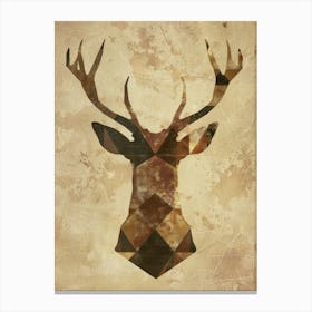 Deer Head Canvas Art 3 Canvas Print