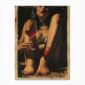 'Blood And Wine' 1 Canvas Print