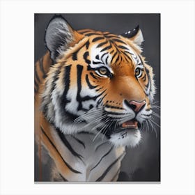 Tiger Watercolor Canvas Print