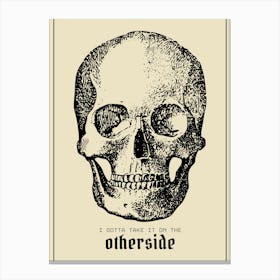 Skull Quote Canvas Print