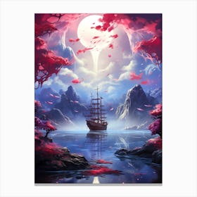 Ship On The Water Canvas Print