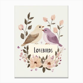 Lovebirds Canvas Print