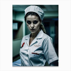 Trouble Sleeping In The Hospital-Call The Night Nurse - Reimagined 4 Canvas Print