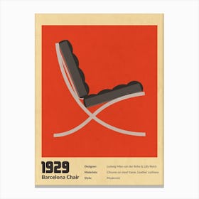 Barcelona Chair Canvas Print