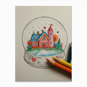 Snow Globe 9 Canvas Print