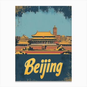 Aihrgdesign A Vintage Travel Poster Of Beijing 2 Canvas Print