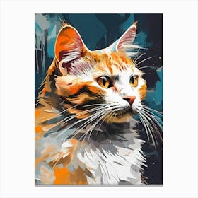 Cat Painting Canvas Print