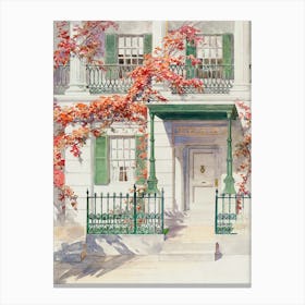 House In Bloom Canvas Print