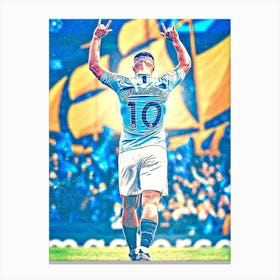 Kun Aguero 2 Canvas Print