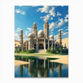 Islamic Structure In The Desert Canvas Print