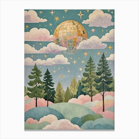 Disco Ball In The Sky Canvas Print