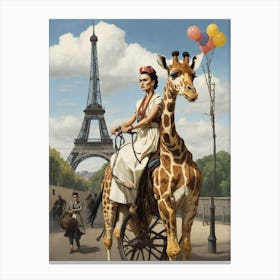 Frida in Paris Canvas Print