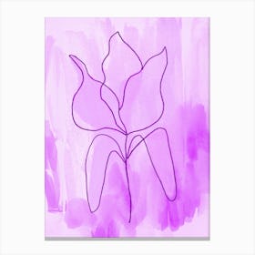 Tulip Light Purple Canvas Print