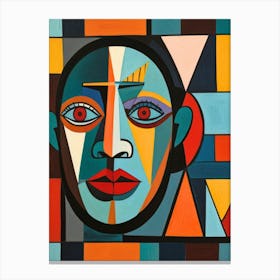 Abstract Portrait Of A Woman 4 Canvas Print