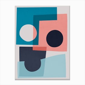 Minimalist and geometric collage 1 Canvas Print