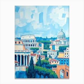 Rome Cityscape 4 Canvas Print