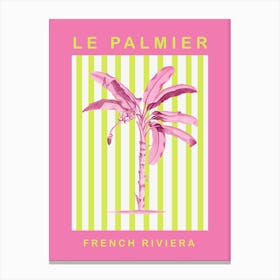 Le Palmier French Rivera Canvas Print