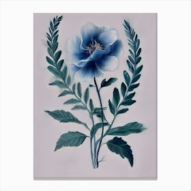 Blue Flower 1 Canvas Print