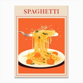Spaghetti Bolognese Italian Pasta Poster Canvas Print