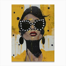 Woman In Sunglasses 16 Canvas Print