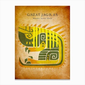 Great Jagras Vintage Canvas Print