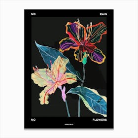 No Rain No Flowers Poster Coral Bells 3 Canvas Print