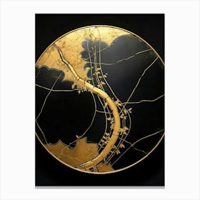 Kintsugi Golden Repair Japanese Style 2 Canvas Print