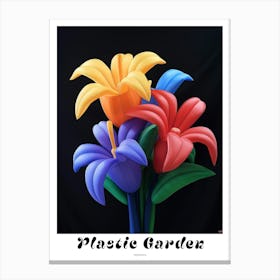 Bright Inflatable Flowers Poster Veronica Canvas Print