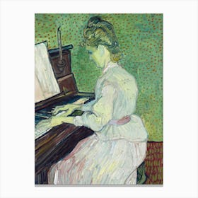 Van Gogh - Marguerite Gachet At The Piano Canvas Print