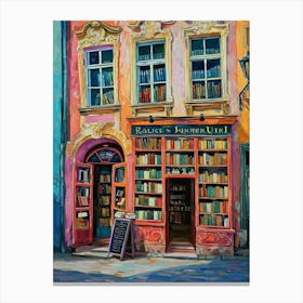 Warsaw Book Nook Bookshop 4 Canvas Print