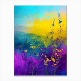 Wildflowers At Sunset Canvas Print