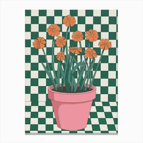 Flower In A Pot Canvas Print