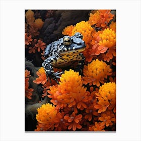 Fire Bellied Toad Realistic 4 Canvas Print