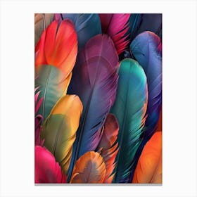 Colorful Feathers 13 Canvas Print