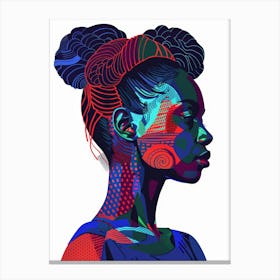 African Woman Portrait 9 Canvas Print