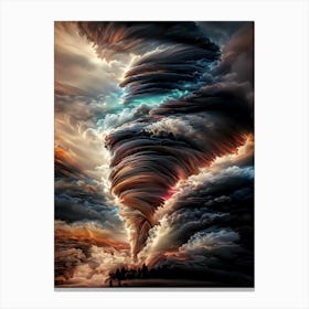 Big Storm Art Paint Canvas Print