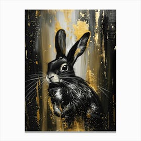 Gold Rabbit 1 Canvas Print