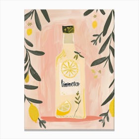 limoncello Italy print Canvas Print