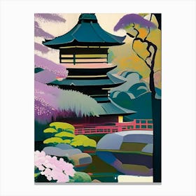 Ginkaku Ji Temple,  Japan Abstract Still Life Canvas Print