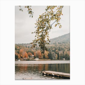 Autumn Lake Scenery Canvas Print