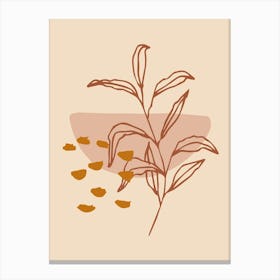 Illustration Of A Plant Canvas Print