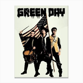 Green Day band music punk 8 Canvas Print