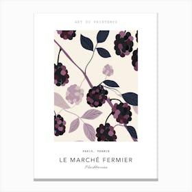 Blackberries Le Marche Fermier Poster 2 Canvas Print
