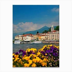 Town View, Bellagio, Lake Como, Lakes Region Canvas Print