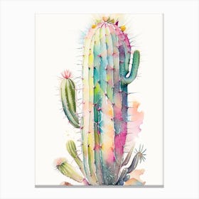 Organ Pipe Cactus Storybook Watercolours Canvas Print